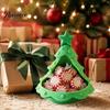 Seasonal Desk Organizer 3D Printed Christmas Tree Ornament, Desktop Storage for Candies Nuts Keys, Party Serving Platter Decorative Candle Holder