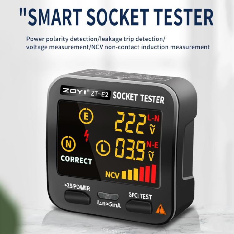 Taşınabilir Priz Test Cihazı Priz Devre Analizörü Şebeke Test Cihazı Polarite Tespiti