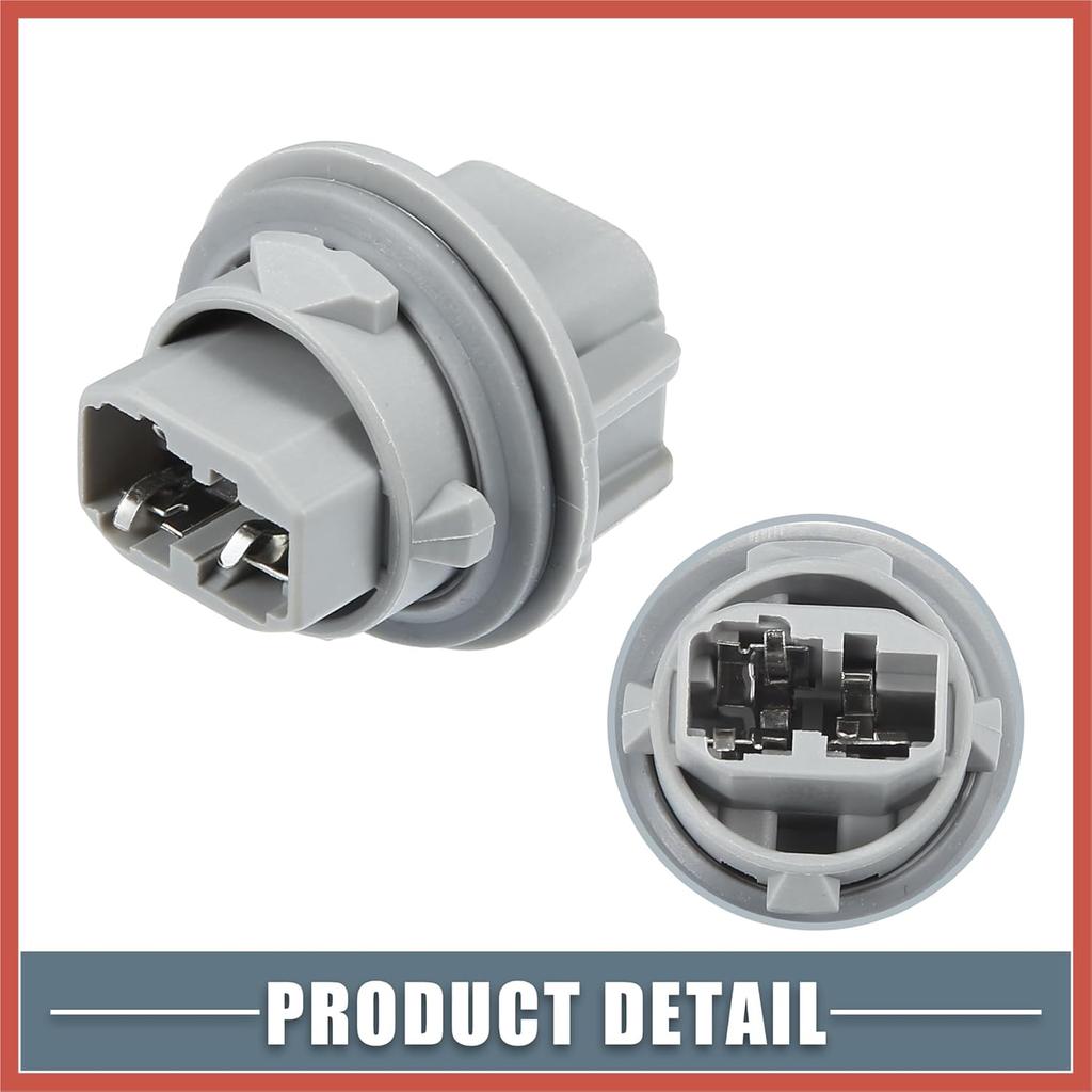 ACROPIX Turn Signal Pointer Light Bulb Socket 33302S5AA01 for Acura RDX 2007-2015 Plastic Gray (Set of 2) Car Parts