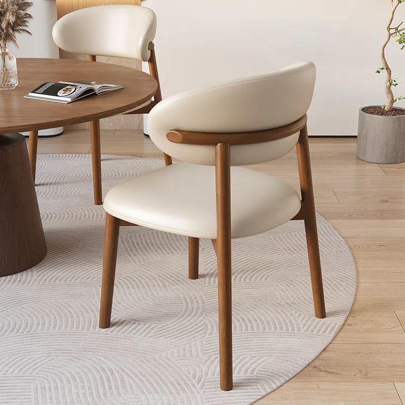 Italian Solid Wood Dining Chair with Backrest for Home, Dining Room, or Restaurant Use