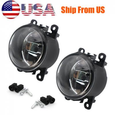 Pair Front Clear Lens Bumper Fog Light Lamps Assembly for Ford Focus Mustang Car
