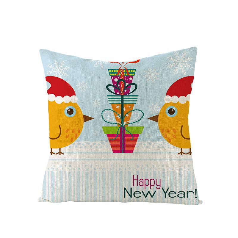 Christmas Single Pillowcase Car Sofa Cushion Cover Home Decor Pillowcase