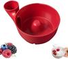 3D printed vortex cleaning basket multi-functional fruit and vegetable drain basin small red
