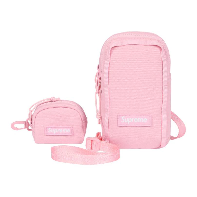 

New Supreme Canvas Camera Bag Coin Purse Crossbody Bag Unisex Pink B9-SS25-LTPINK 10.9*5.1*18.0CM