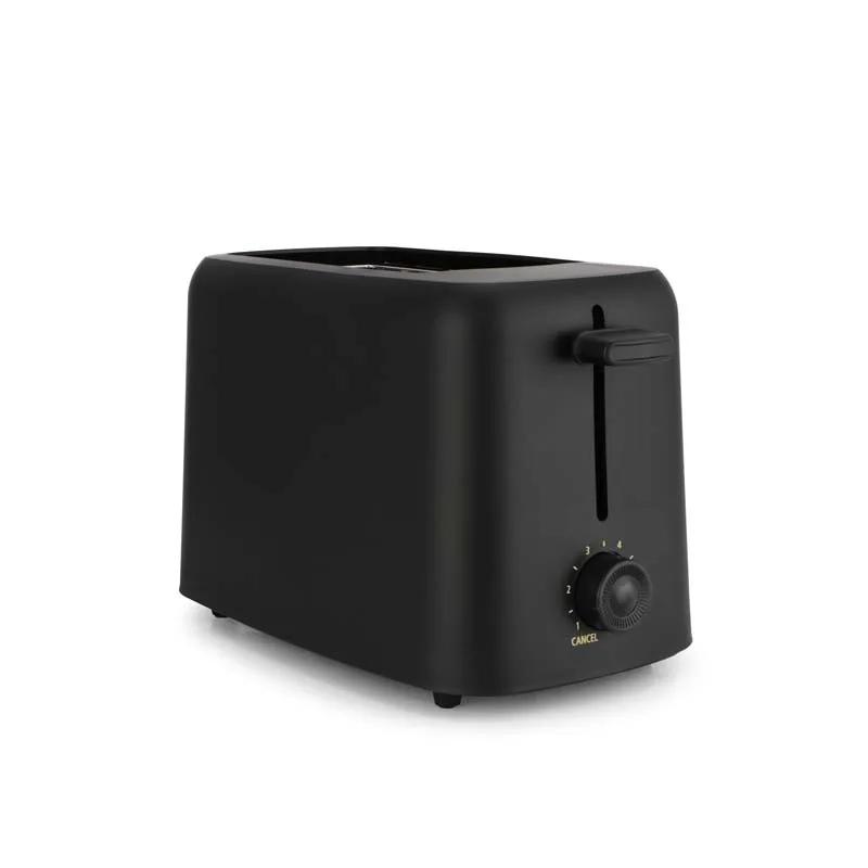 Kitchencook - Matt_toast - Noir Mat - Grille-pain 2 Larges Fentes - 6 Niveaux - 650 W