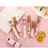 1 Pc Little Bear Ten Color Ballpoint Pen Fluent Writing Suitable for Office Work, Brushing Questions, Signing Writing, Diaries, Notes, Student Class