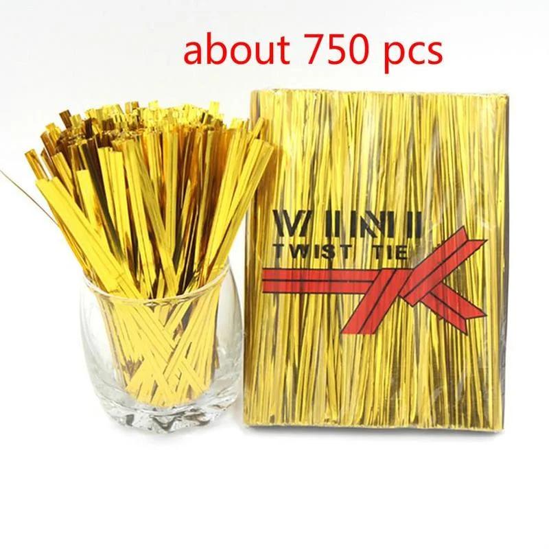 Péct Balení Těsnění Hedvábí Zlato Stuha Vánoční Produkty Řemesla Vázání Páskování