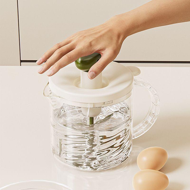 Home Eierbecher Manuelle Presse Gadgets Backzubehör Wesentlich für das Backen Eierquirl Home Küche Sahneaufschläger Multifunktional Leicht zu reinigen