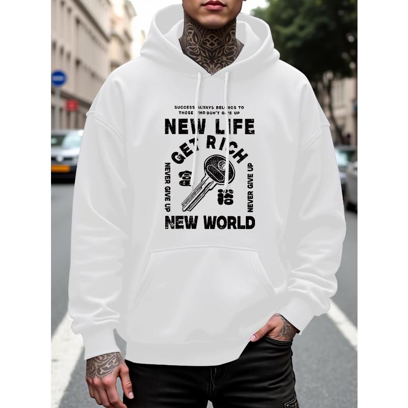 

Худи в стиле гранж, вдохновленное поношенным денимом, уличный стиль с характером XXL белый