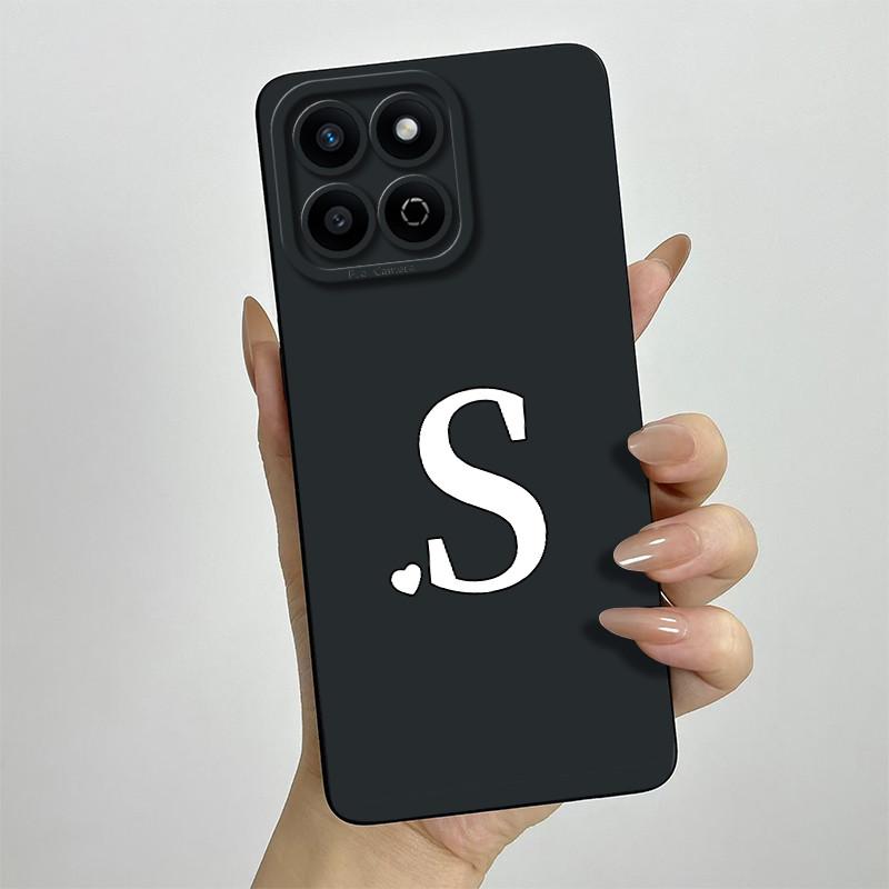 Funda for Honor 200 Smart Case Camera Lens Protection Cute Letters Silicone Shockproof Phone Cover for Honor 200 Smart 5G Capa