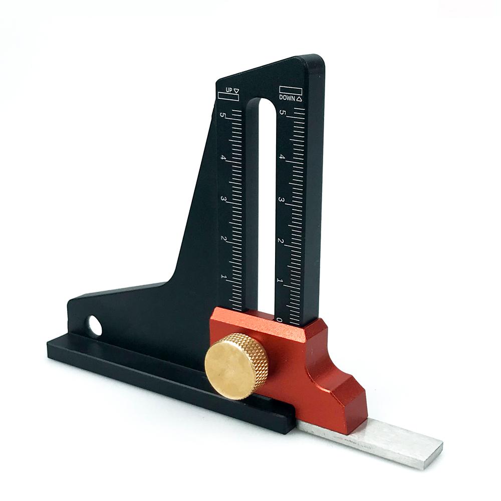 

Height Gauge Depth Measuring Instrument Ruler Trimming Machine Saw Table Adjustment Woodworking Tools DIY чорний