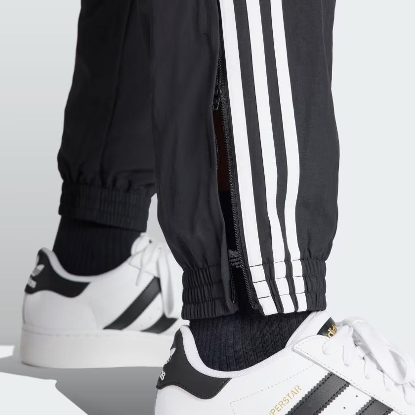 Adidas Originals Adicolor Woven Firebird Regular Fit Tapered Leg 3-Stripes Zipped Pocket Elastic Cuff Track Pants Men Black IT2501