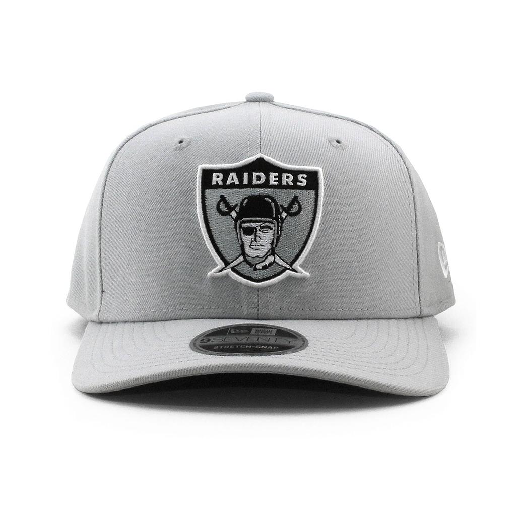 New Era 9SEVENTY Stretch Snapback Las Vegas Raiders NFL STRETCH SNAPBACK LAS VEGAS American Football 970 Cap, CAP, GREY, RAIDERS, Hat, [Used]