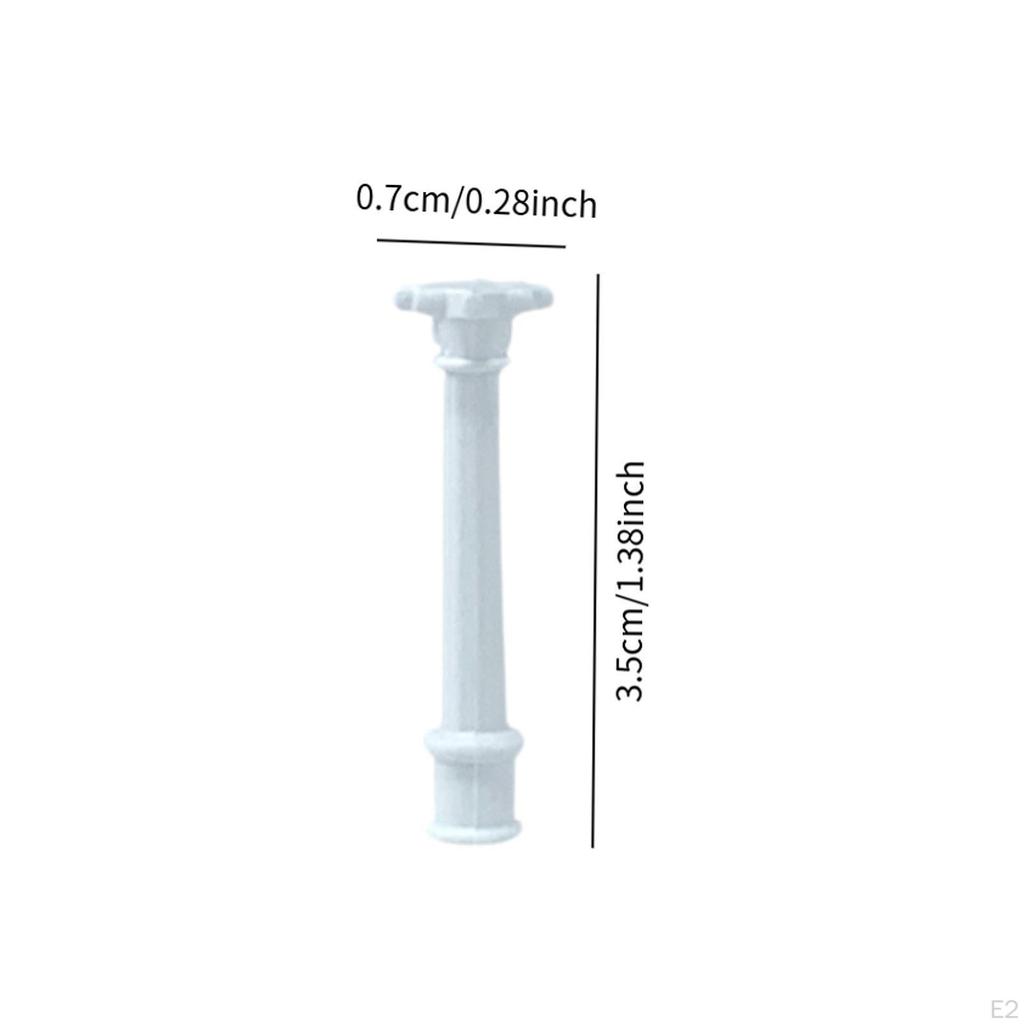 6 Pieces Mini Roman Columns Model Greek Architectural Sculpture DIY Decorative Classic