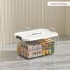 Extra Large Transparent High-Grade Plastic Storage Box for Home