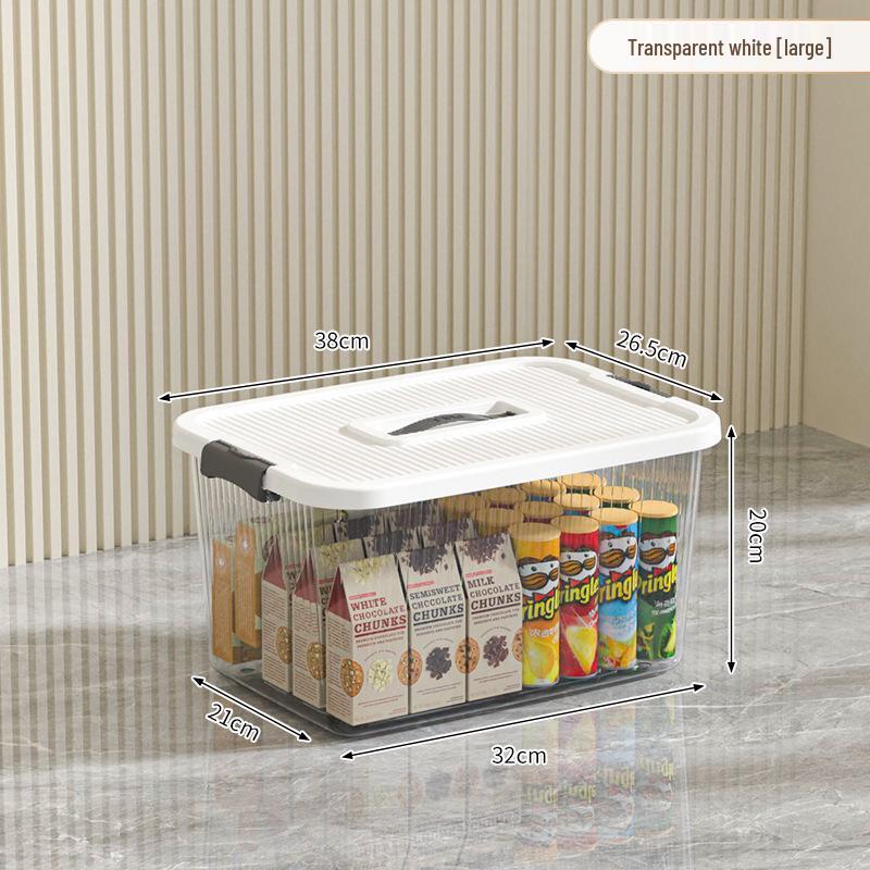 Extra Large Transparent High-Grade Plastic Storage Box for Home