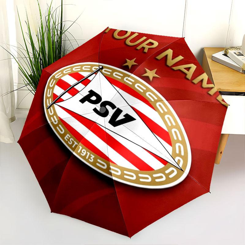 1 PC Automatic Folding Umbrella - Philips Sport Vereniging Custom Name Pattern, Portable & Foldable Design with 8 Ribs, Christmas Birthday Gifts