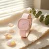 Square Student Watch Minimalist Analog Quartz Watch Faux Leather Band Simple Wristwatch for Teens Boys Girls