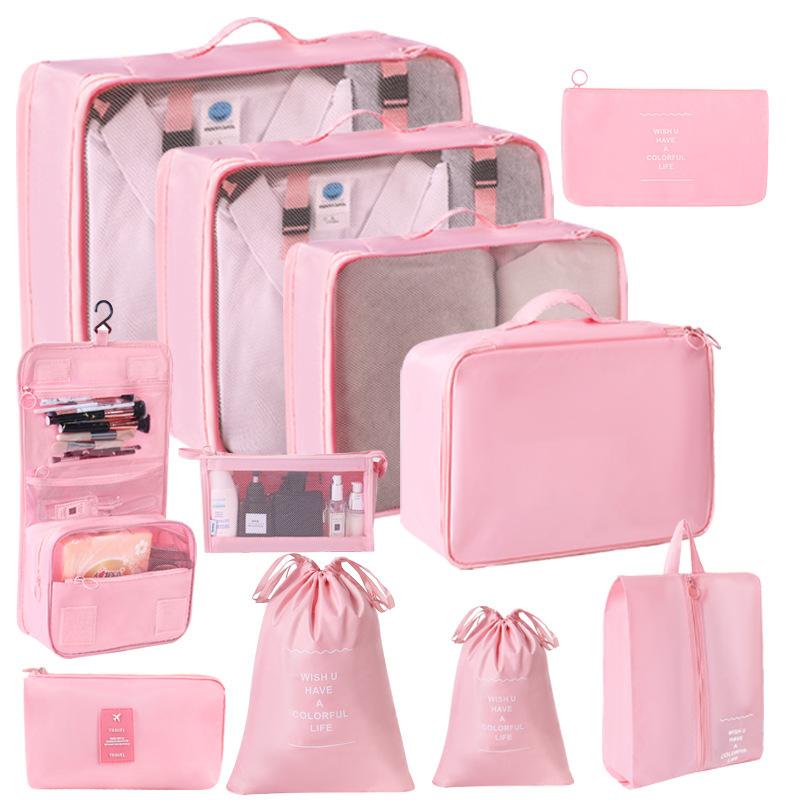 Travel Storage Organizer Set Portable Luggage Clothes Packing Cubes Large Capacity Travel Bag Suitcase Clothing Organizer Pouch