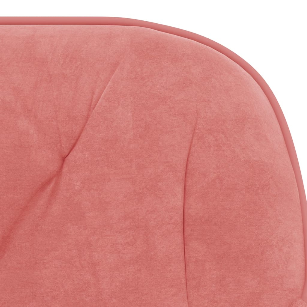 Dining Room Chairs 2 Pcs Swivel Pink Velvet