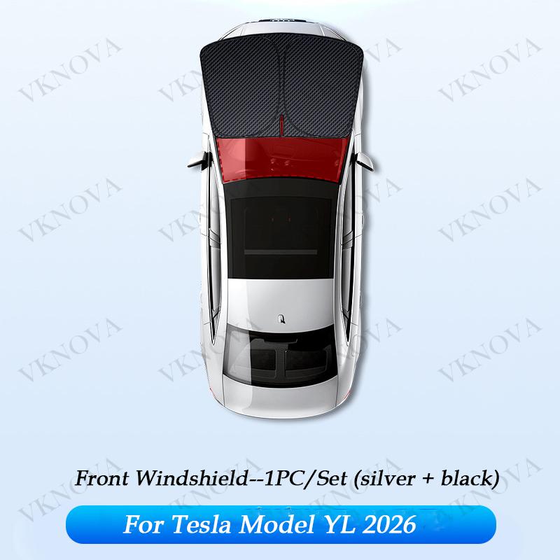 For Tesla Model YL 3 Y Juniper Highland 2025-2017 Upgraded Sunshade Side Window Shade Cover Windshield Sun Visor Privacy CampingWindshield Sunshades