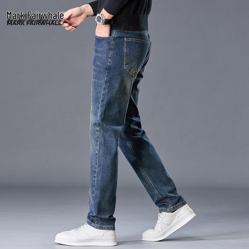 Mark Fairwhale Men's Slim Fit Straight Jeans