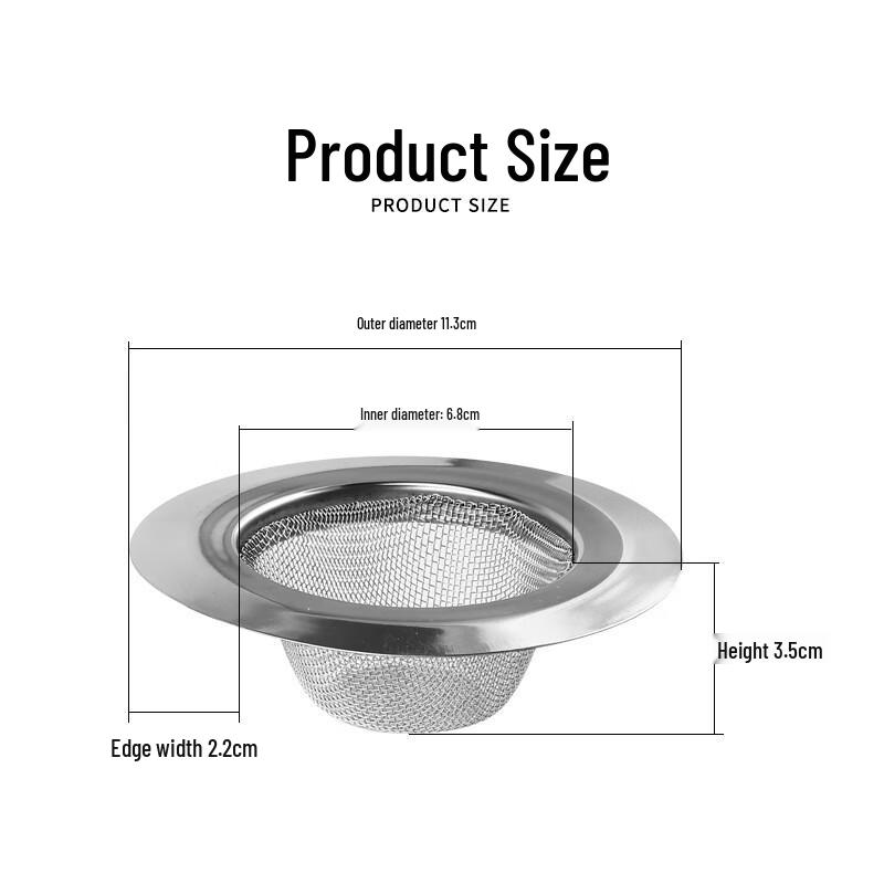 Plastic Kitchen Sink Filter Mesh (10-Pack)