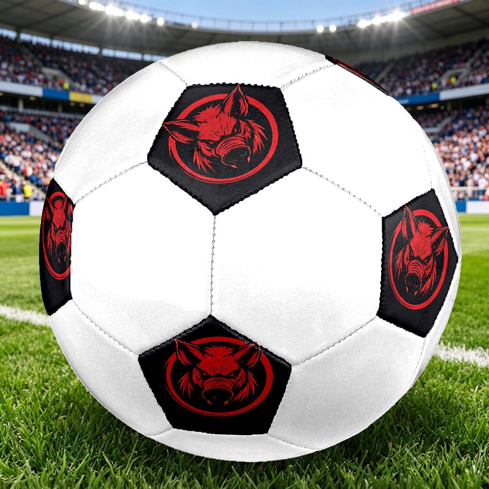 1PC Wild Boar Emblem Soccer Ball Size 5 Football Machine Sewn Indoor/Outdoor Universal Football W102