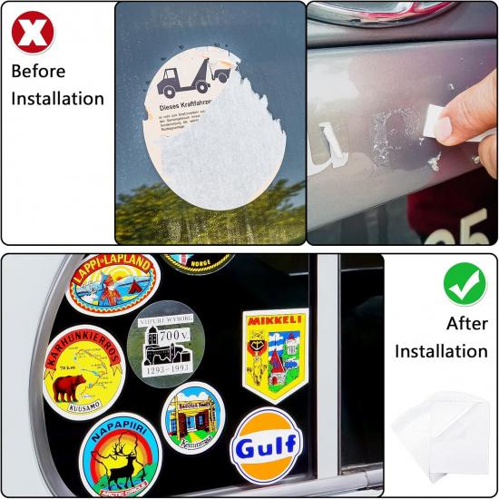 20 Pcs Car Windshield Sticker Applicator Static Cling Window Film For Christmas Easy Clear Vinyl Car Window Windshield Protection Film Sticker Auto
