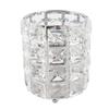 Rounded Crystal Glass Crystal Glass Cosmetic Organizer Cosmetic Storage Bucket  Pen Pencil Storage
