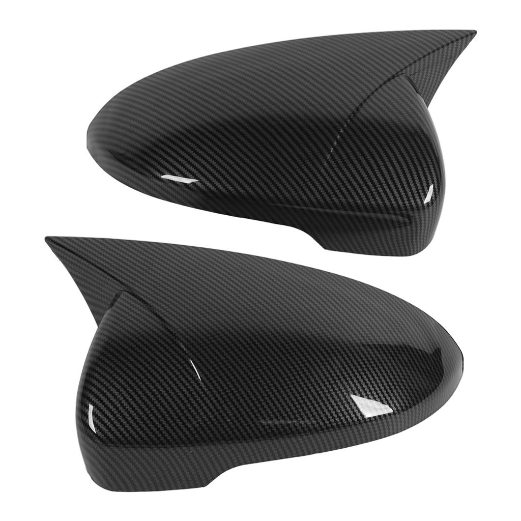 Pair Horn Shape Door Mirror Covers Side Mirror Caps Replacement for Hyundai Tucson 2019?2020Carbon