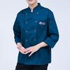 Chef Top Color Sólido Bolsillo Manga Larga Ligero Doble Botonadura Cocina Cuello Mao Talla Grande Mangas Largas Uniforme de Cocinero Ropa de Adulto