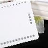White Square EVA Foam Thread Disk Braiding Plate Braided Weaving Board(105mm)