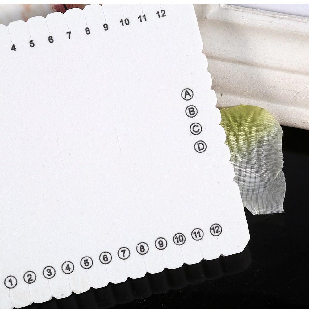White Square EVA Foam Thread Disk Braiding Plate Braided Weaving Board(105mm)