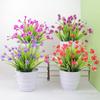 Artificial Orchid Floral Arrangement Set Table Centerpiece Home Decor Plastic Fake Flowers 28cm