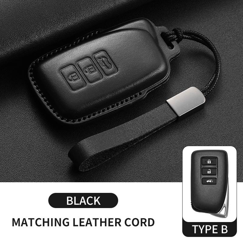 Top Layer Leather Car Key Case Cove Fob for Lexus NX GS RX IS ES GX LX RC 200 250 350 LS 450H 300H Car Keychain Accessories