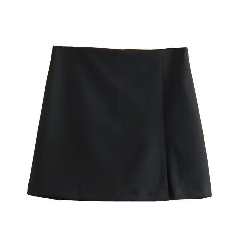 Kaslead New Arrival Women's Fashion Style Stylish Simple and Versatile Slit Hemline At Hem Culottes 1478041