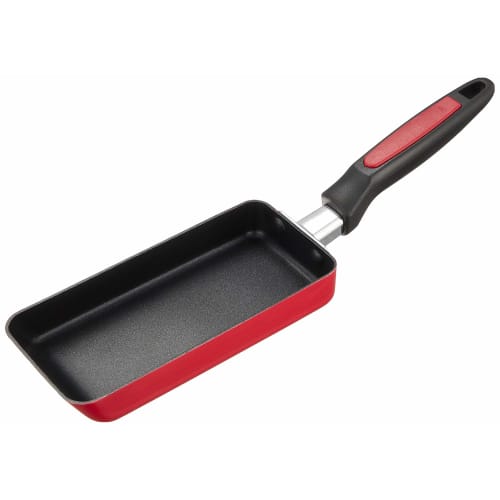 Pearl Metal Mini Omelet Frying Pan, 8 x 18cm, Slim, Gas-Stove Only, Non-stick Coating, Compact, HB-2173