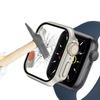 2in1 Case + Tempered Glass for Apple Watch 4/5/6/SE 40MM, Silver/Orange