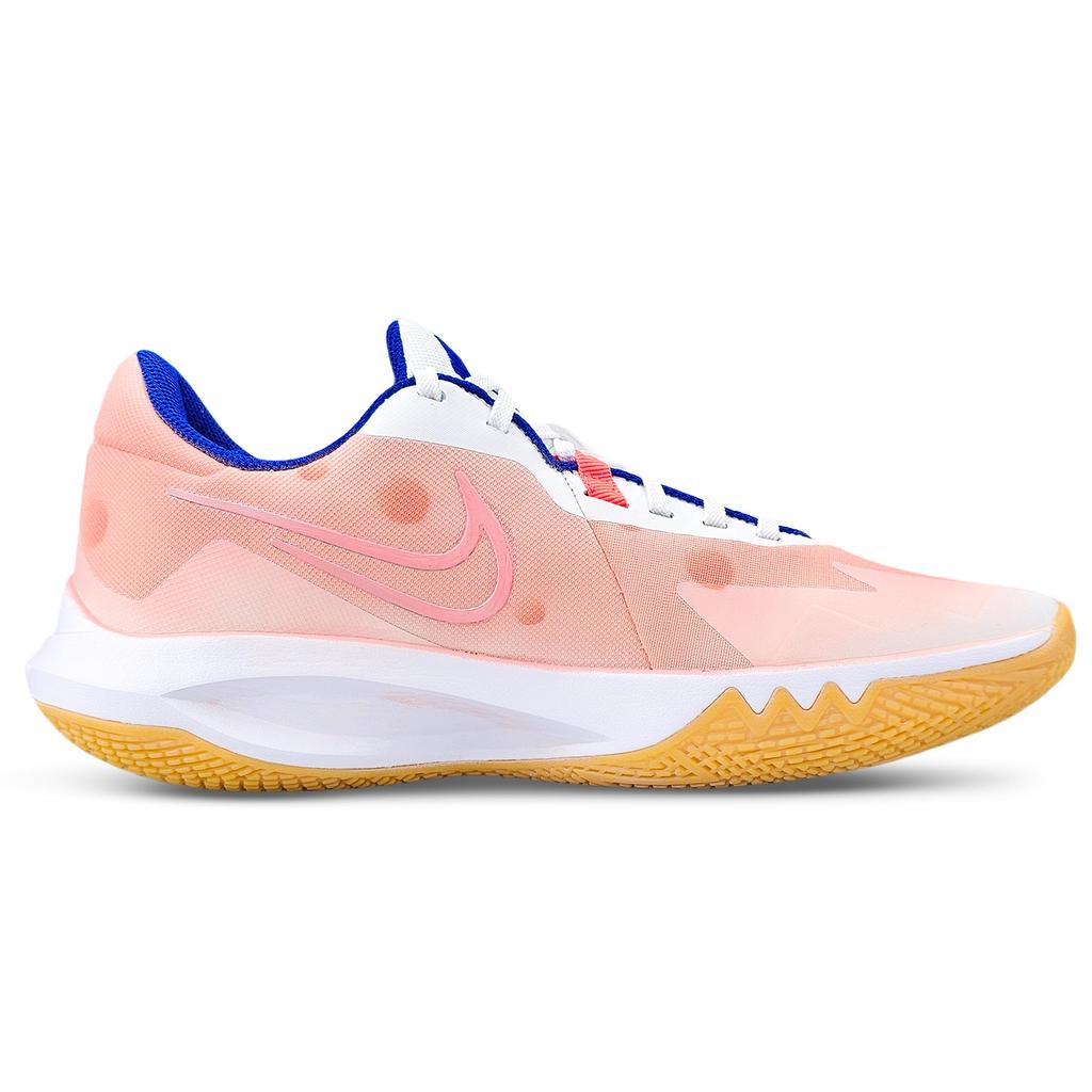Nike Precision 6 Abrasion Resistant Low top Basketball Shoes Men's Pink Yellow HV1796-141(team1053-CBOX)