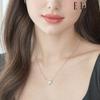 White Cubic Heart Necklace Elbrnn182