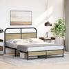 Bed Frame without Mattress 120 x 200 cm Sonoma Oak Wood Based Material