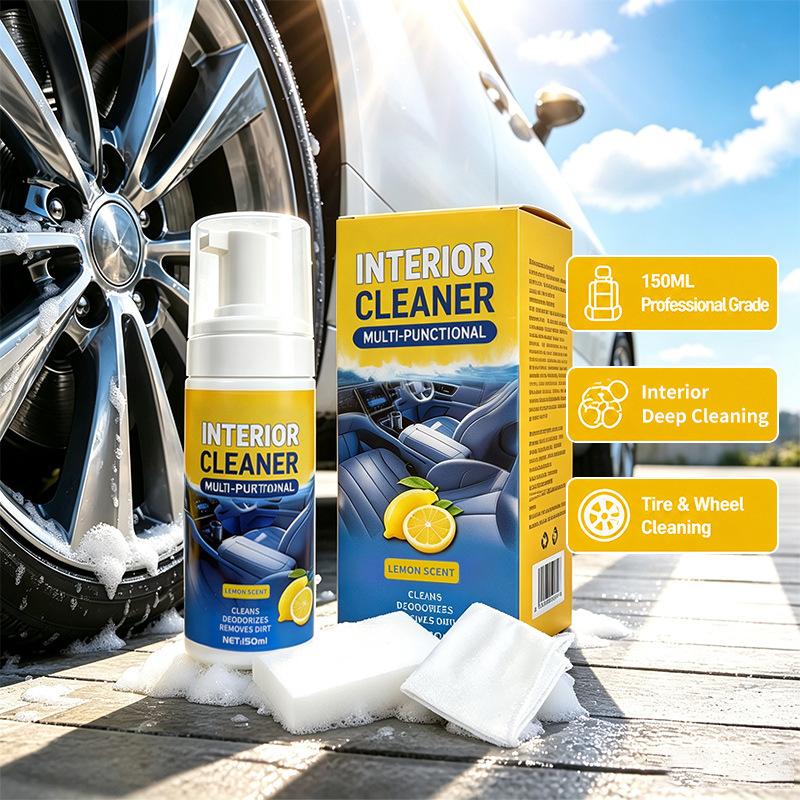 Car Interior Foam Cleaner Kit Leather Seat Multi-Purpose Cleaning Spray Auto Detailing Agent