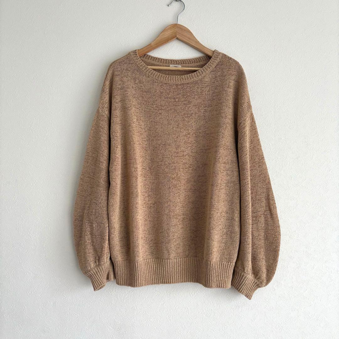 IENA tape yarn crew pullover