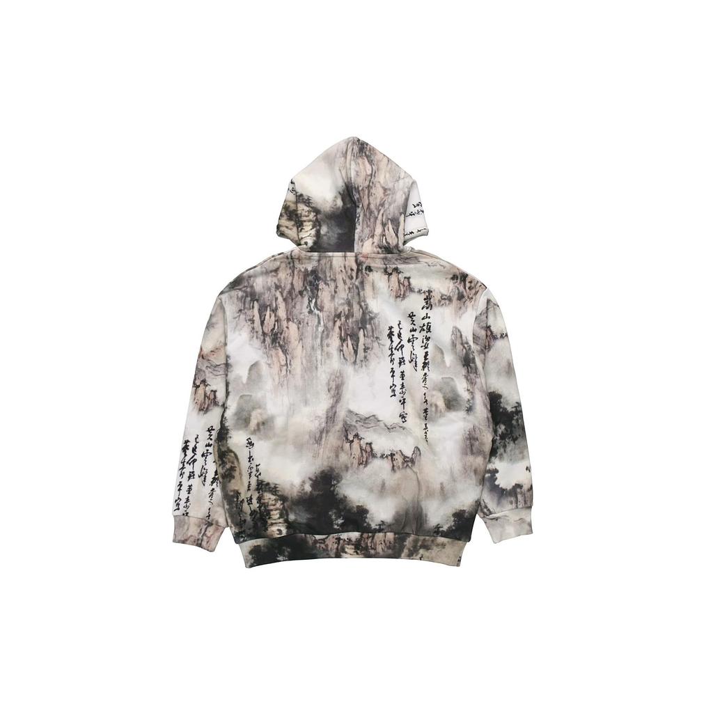 Li Ning Sweatshirts Men's Mountains Print Hooded Moderate Regular AWDP779-1