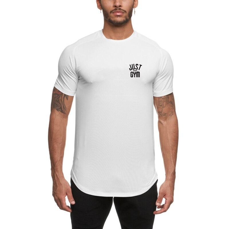 Muscleguys Korean Version of Solid Color White Short-sleeved Men's Simple Round Neck Top   New Half-sleeved Bottoming Shirt