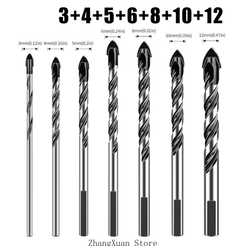 Multiple Material Essential Drill Bit for Tile Concrete Brick Glass and Applications Home Improvement Projects