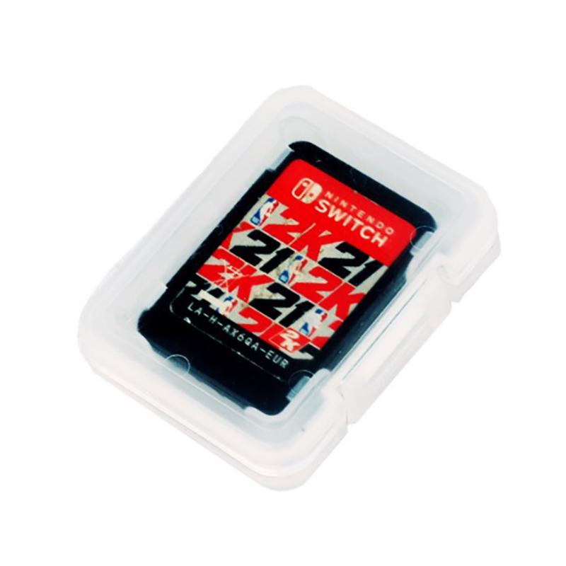 10Pcs Portable Single Game Dedicated Tf Card Storage Holder Mini Case Protective Clear Box For Nintendo Switch Lite Oled
