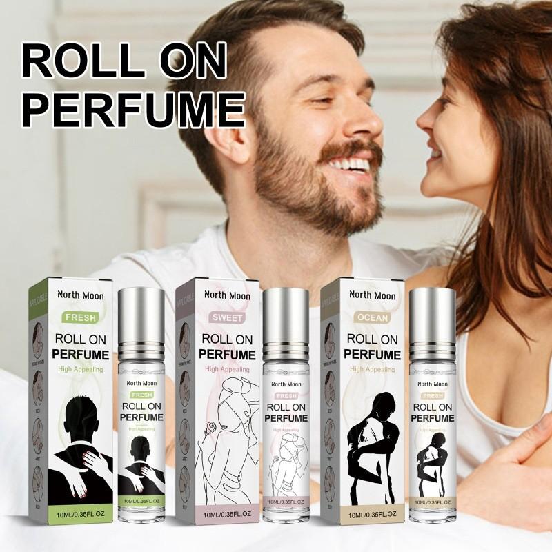 North Moon, parfum roll-on longue tenue 10 ml, fragrance fraîche et naturelle idéale pour un rendez-vous.