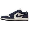 Air 1 SE Comfortable Fit Low Top Retro Basketball Shoes Unisex Sneakers Navy-Blue IO7448-400